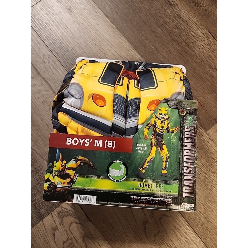 Transformers Bumblebee Costume Size Medium‎ (8) Includes: Jumpsuit And Mask